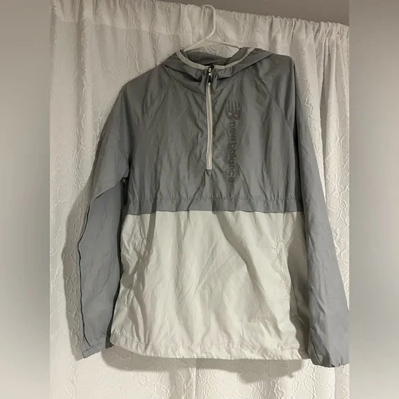 Gray New Balance Windbreaker - Picture 1 of 2